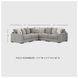 Aslan Court Pebble 5 Piece Sectional
