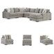 Aslan Court Pebble 6 Piece Sectional with RAF Chaise