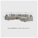 Aslan Court Pebble 6 Piece Sectional with RAF Chaise
