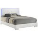 Felicity Gloss White Queen Panel Bed With LED Lighting