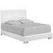 Felicity White California King Upholstered Panel Bed