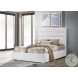 Felicity White Youth Upholstered Low Profile Platform Bedroom Set