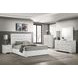 Felicity White California King Upholstered Platform Bed