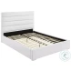 Felicity White Upholstered Low Profile Platform Bedroom Set