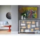 Signature Designs Stainless Steel And Brass Cityscape Console Table