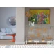 Signature Designs Stainless Steel And Brass Cityscape Console Table