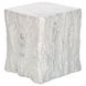 4111 White Square Accent Table
