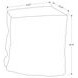 4116 White Square Accent Table