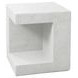 4131 White Square Accent Table