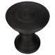 4146 Black Round Accent Table
