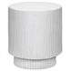 4149 White Round Accent Table