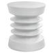 4153 White Round Accent Table