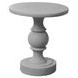 4160 Gray Round Accent Table