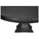 4162 Black Round Accent Table