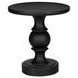 4162 Black Round Accent Table