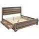 Kauffman Washed Taupe King Storage Panel Bed