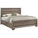 Kauffman Washed Taupe King Storage Panel Bed