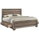 Kauffman Washed Taupe King Storage Panel Bed