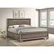Kauffman Washed Taupe California King Storage Panel Bed