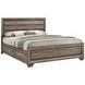 Kauffman Washed Taupe California King Storage Panel Bed