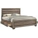 Kauffman Washed Taupe California King Storage Panel Bed