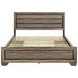 Kauffman Washed Taupe California King Storage Panel Bed