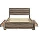 Kauffman Washed Taupe California King Storage Panel Bed