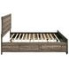 Kauffman Washed Taupe California King Storage Panel Bed