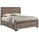 Kauffman Washed Taupe Queen Panel Storage Bed