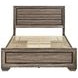 Kauffman Washed Taupe Queen Panel Storage Bed