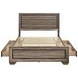 Kauffman Washed Taupe Queen Panel Storage Bed