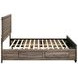 Kauffman Washed Taupe Queen Panel Storage Bed