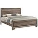 Kauffman Washed Taupe King Panel Bed
