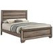 Kauffman Washed Taupe Queen Panel Bed