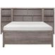 Woodrow Gray Full Storage Wall Bed with Nightstand