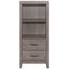 Woodrow Gray Full Storage Wall Bed with Nightstand