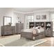 Woodrow Gray Twin Storage Wall Bed with Nightstand and Toybox