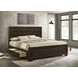 Fenbrook Dark Cocoa King Storage Panel Bed