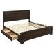 Fenbrook Dark Cocoa King Storage Panel Bed