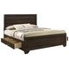 Fenbrook Dark Cocoa King Storage Panel Bed