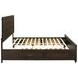 Fenbrook Dark Cocoa King Storage Panel Bed