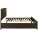 Kauffman Dark Cocoa California King Storage Panel Bed