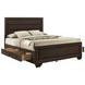 Fenbrook Dark Cocoa Queen Storage Panel Bed