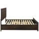 Fenbrook Dark Cocoa Queen Storage Panel Bed