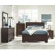 Kauffman Dark Cocoa California King Panel Bed
