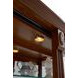 20485 Rich Cherry Two Way Sliding Door Curio Cabinet
