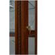20485 Rich Cherry Two Way Sliding Door Curio Cabinet