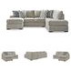 Calnita Sisal 2 Piece Sectional with RAF Chaise
