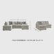 Calnita Sisal 2 Piece Sectional with LAF Chaise