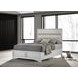 Miranda White Full Upholstered Panel Bed